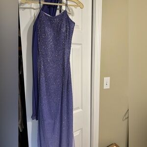 Sparkling Purple Evening Gown